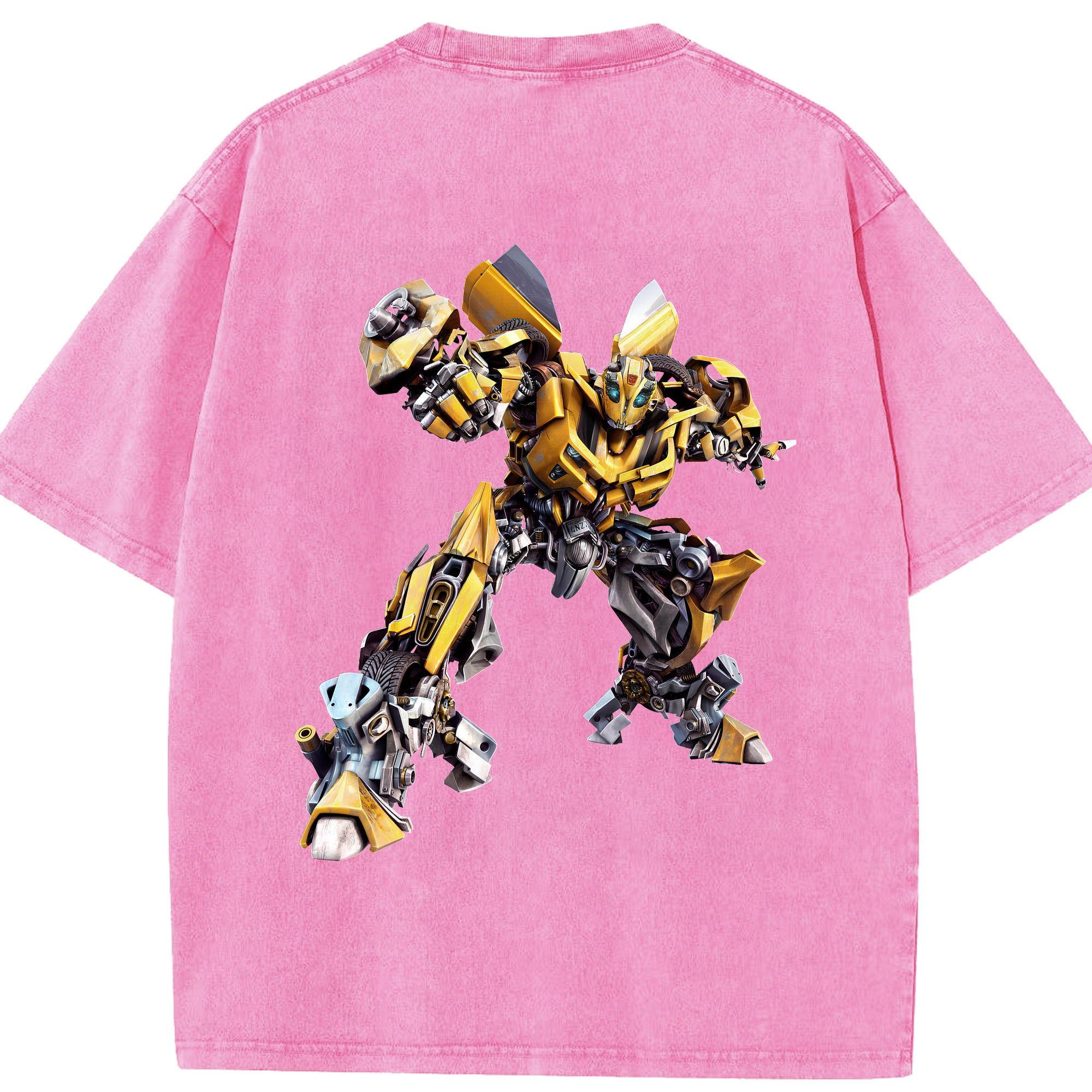 （画像用） Transformers トランスフォーマー 綿100% ヴィンテージ風 半袖Tシャツ（背面プリント）